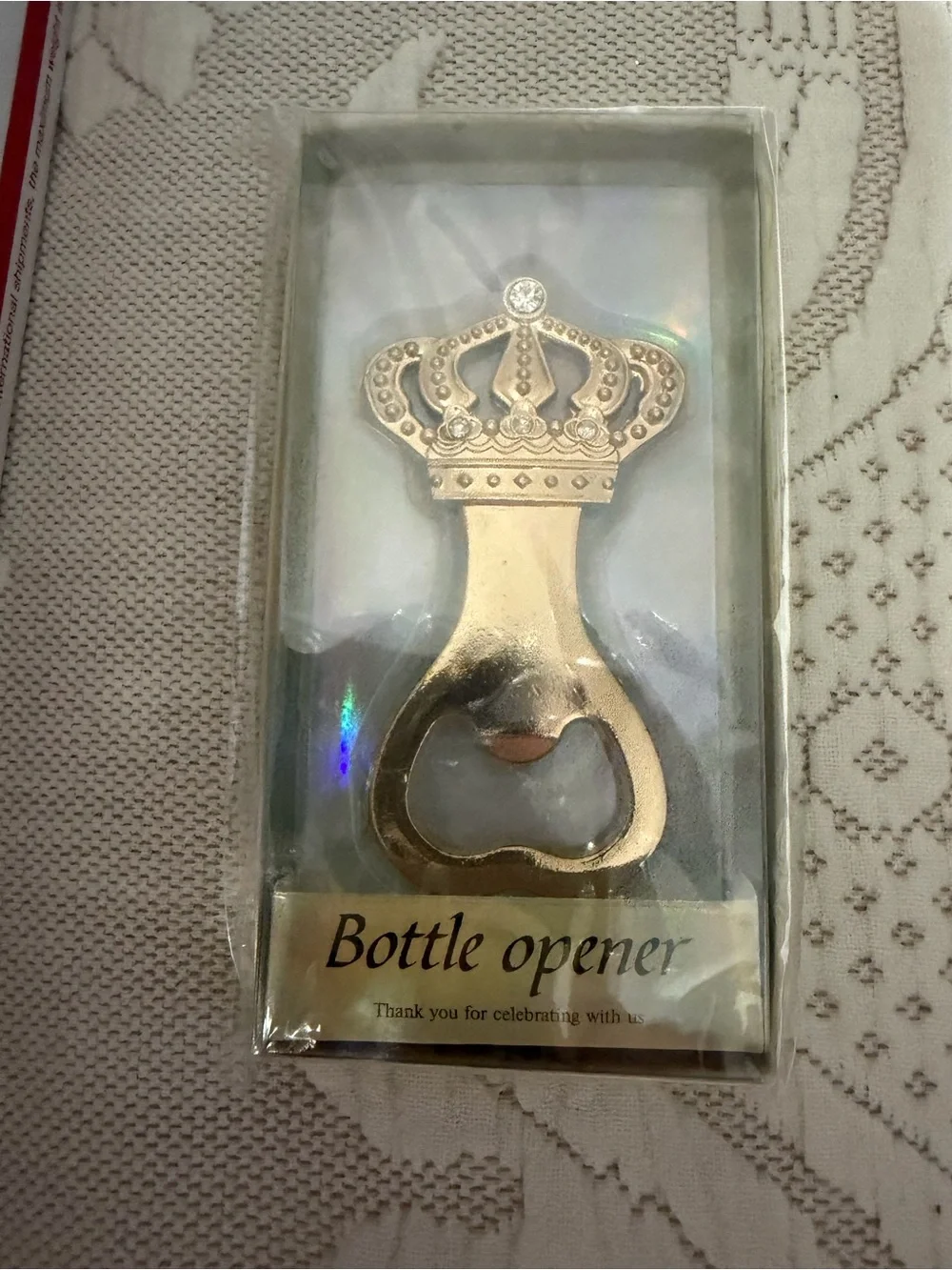 Gold Crown Bottle Opener - Party Favor gifts NEW